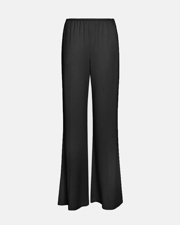 STRETCH CREPE CADY FLARED PANTS NERO