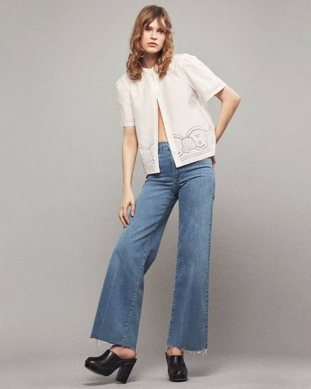 PANTALONESLE SLIM PALAZZO RAW FRAME