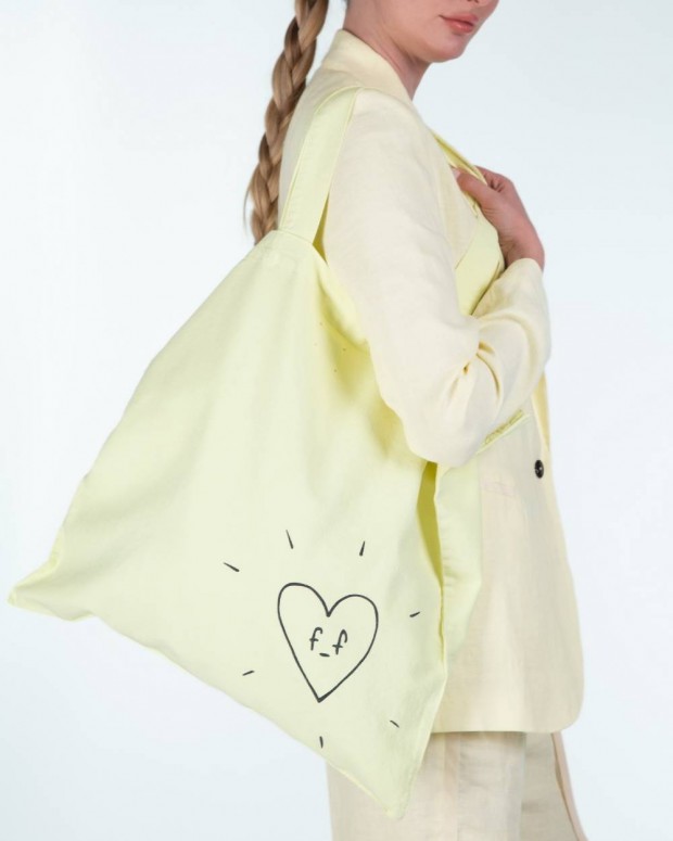 SHOPPER IN CANVAS DAFFODIL