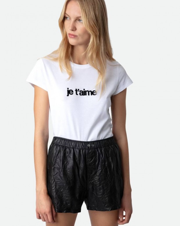 CAMISETA WOOP ICO FLOC JE T AIME ZADIG & VOLTAIRE