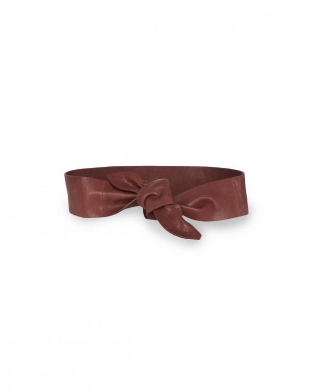 JIN LEATHER BELT BURGUNDY