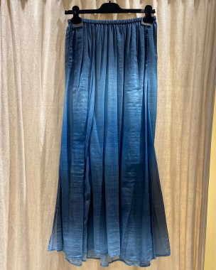 DEGRADE DENIM VOILE SKIRT...