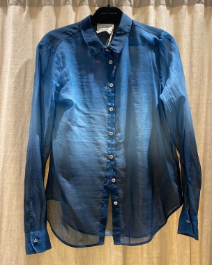 DEGRADE DENIM VOILE SHIRT...