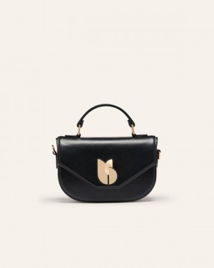 BAG S LEATHER SIGN NOIR