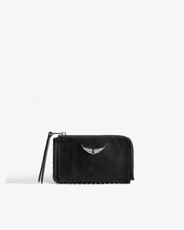 ZV CARD GRAINED LEATHER ZADIG & VOLTAIRE