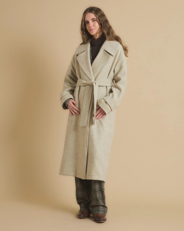 MALACO/9519 MANTEAU ECRU