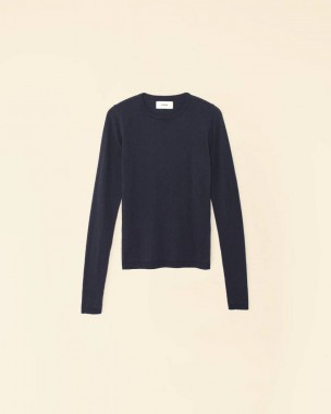 CREWE SWEATER ZINC BLUE