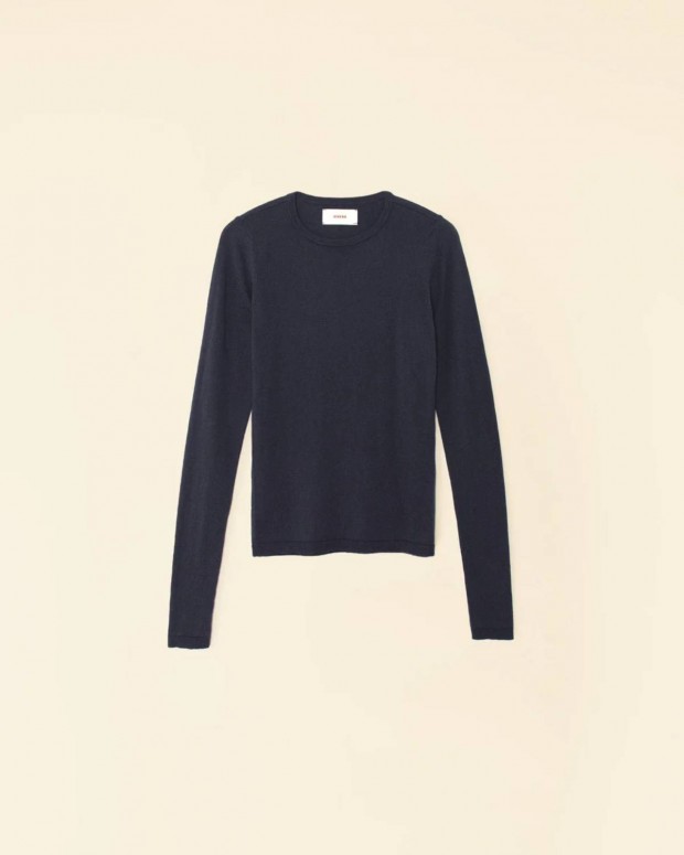 CREWE SWEATER ZINC BLUE