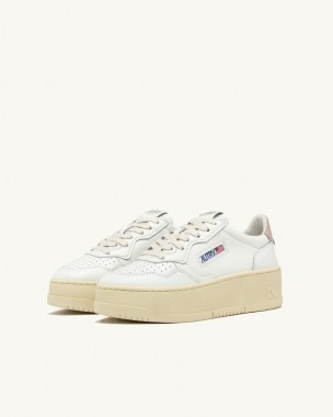 PLATFORM LOW WOM WHT/POWDER